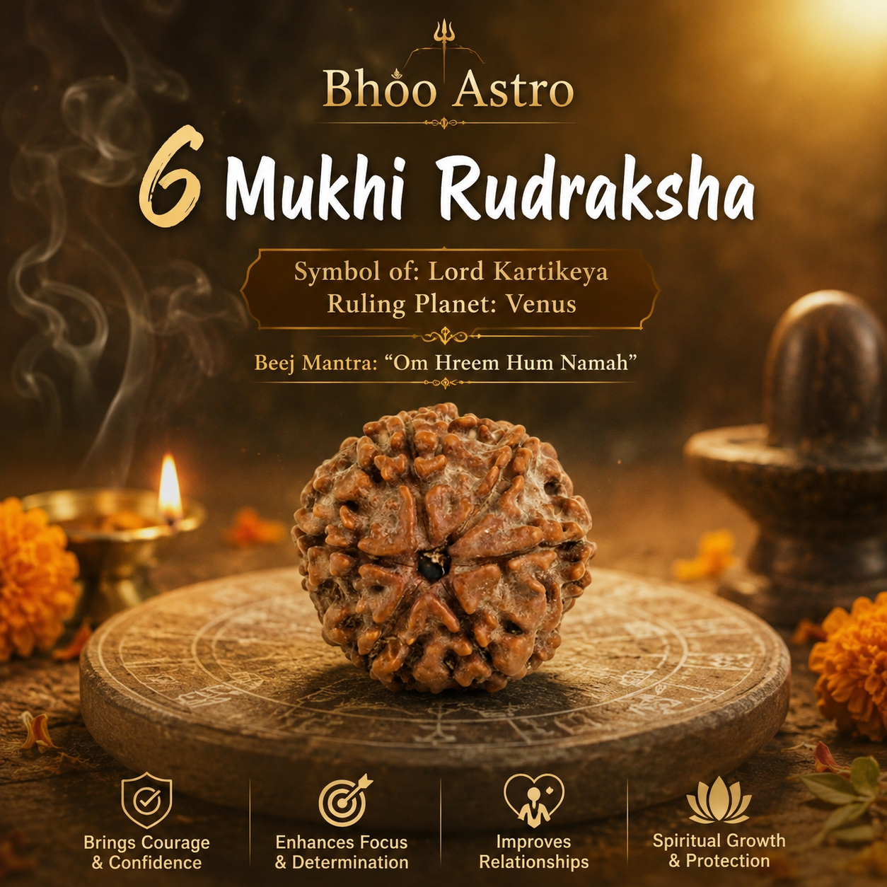6 Mukhi Rudraksh