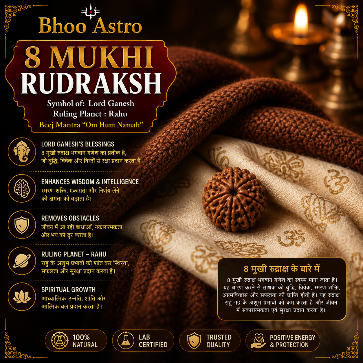 8 Mukhi Rudraksh