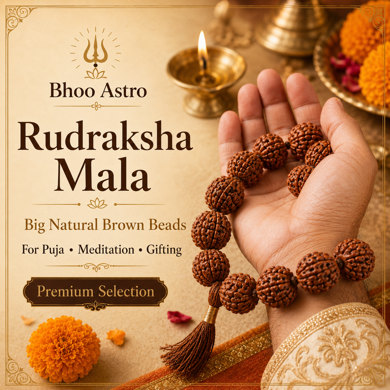 Maha Lakshmi Siddh 7 Mukhi Rudraksha Bracelet