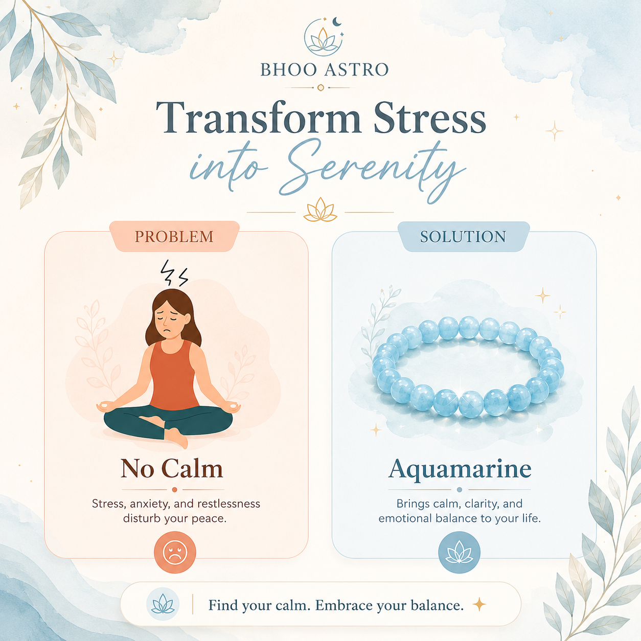 Aquamarine bracelet