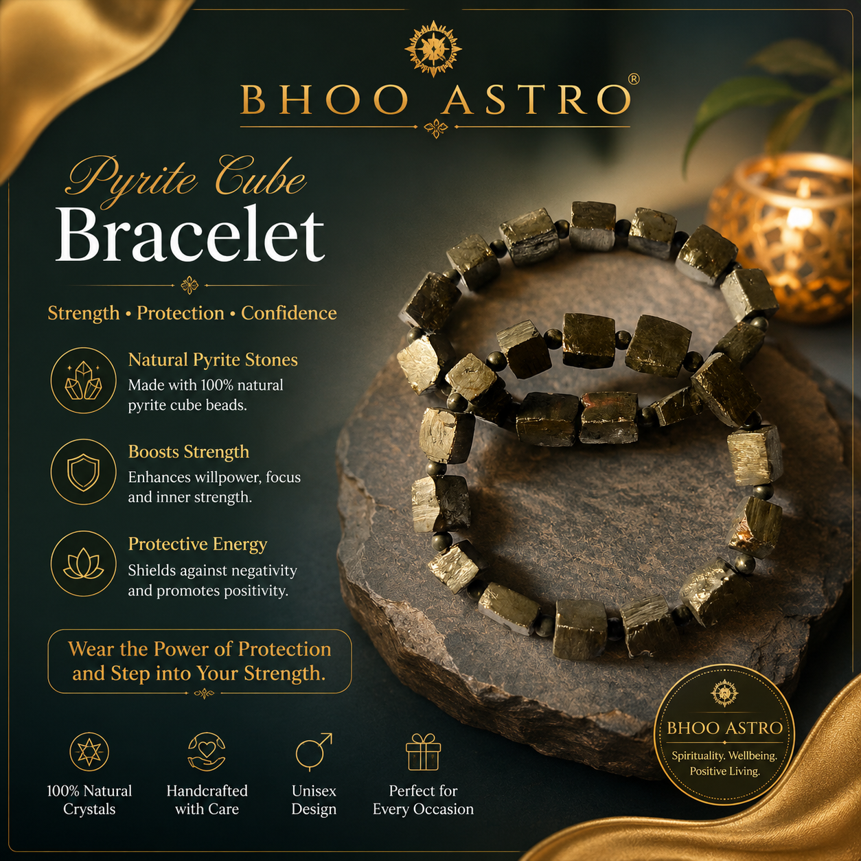 Pyrite bracelet